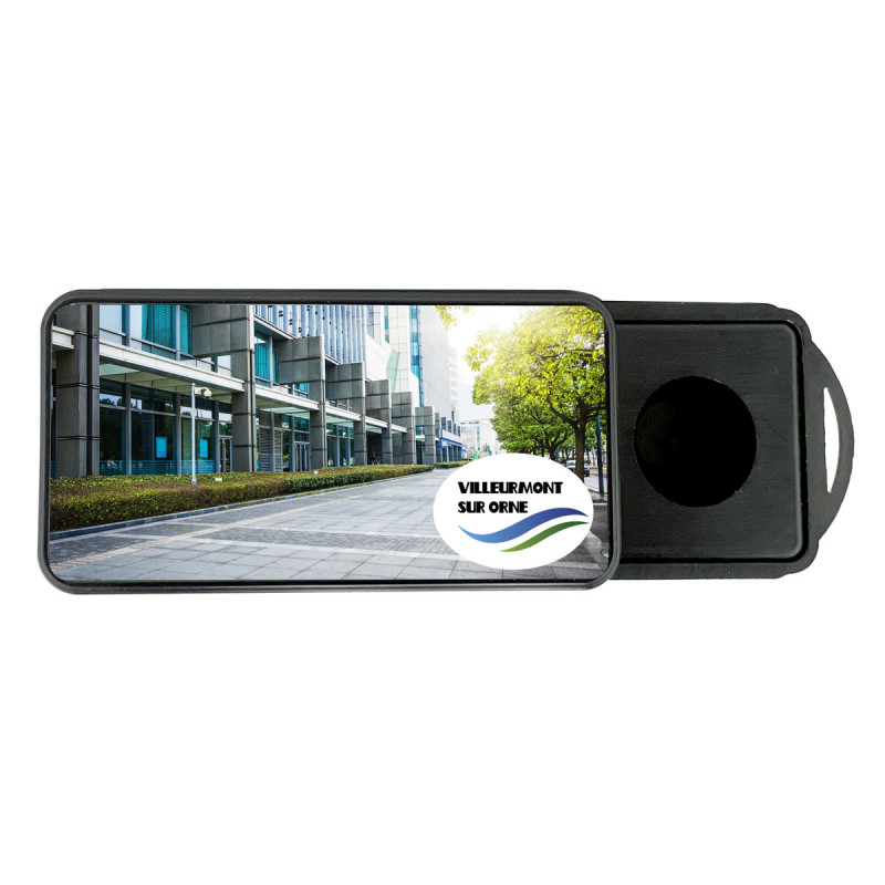 Nerthus Fih 624 Porte-Clés Mousqueton En Silicone Noir